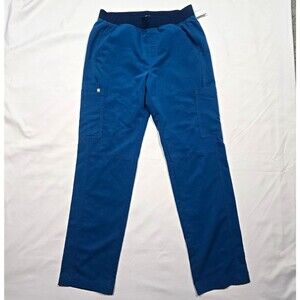 FIGS Technical Collection Women's Blue Scrub Pants Size M Drawstring T2001
